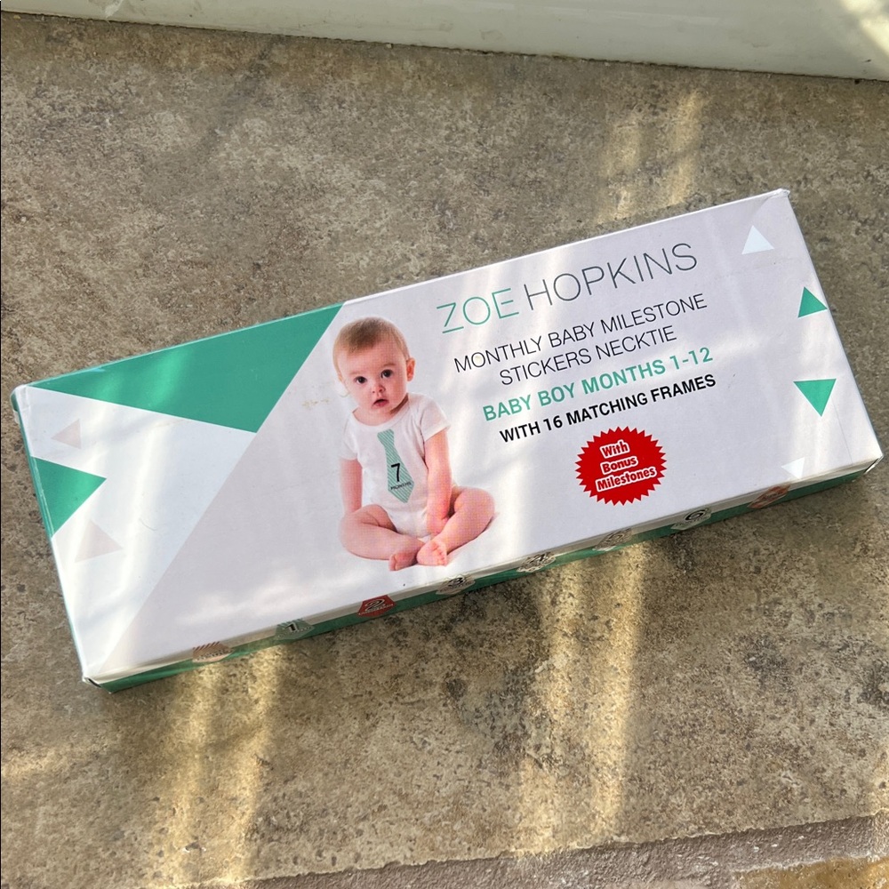 Baby Boy Milestone Stickers - Green